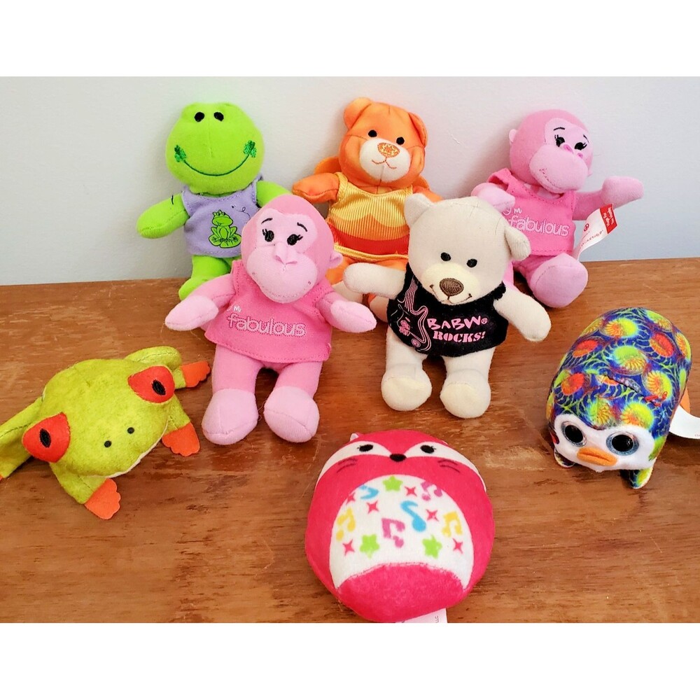 McDonald's Happy Meal Plush Lot 8 Toys Build a Bear BAB National Geographic Kids